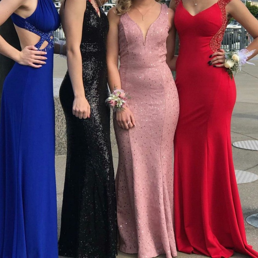 Mermaid Style Formal Prom Dress Pink